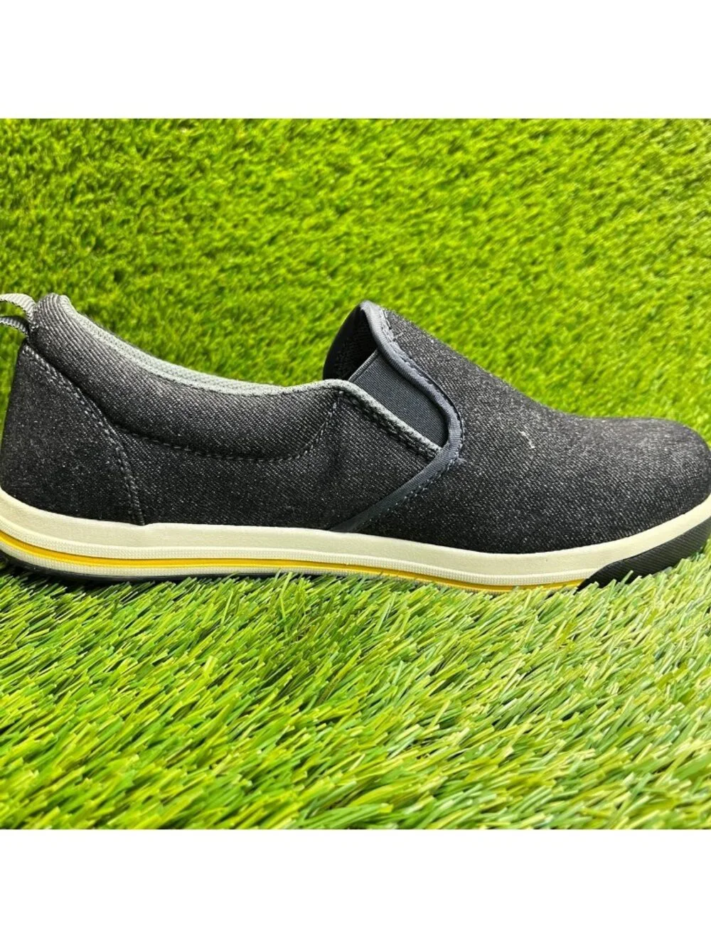 Nautilus Westside Mens Size 8.5E Black Ivory Steel Toe Slip On Safety Work Shoes